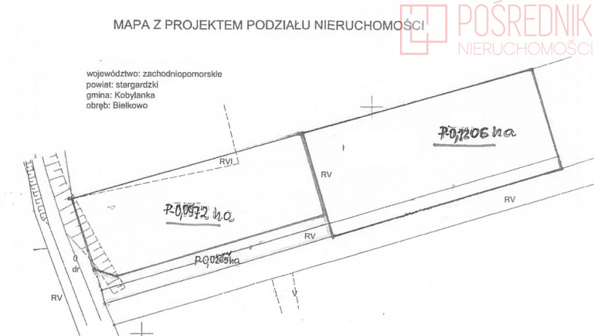 Działka Sprzedaż Bielkowo